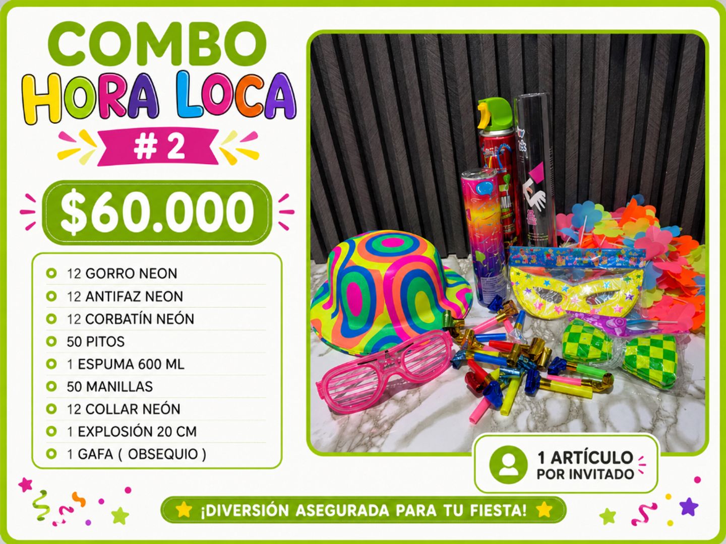 COMBO PARA 50 PERSONAS 