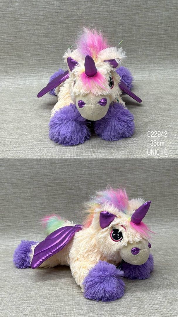 UNICORNIO PELUDITO 35 CM