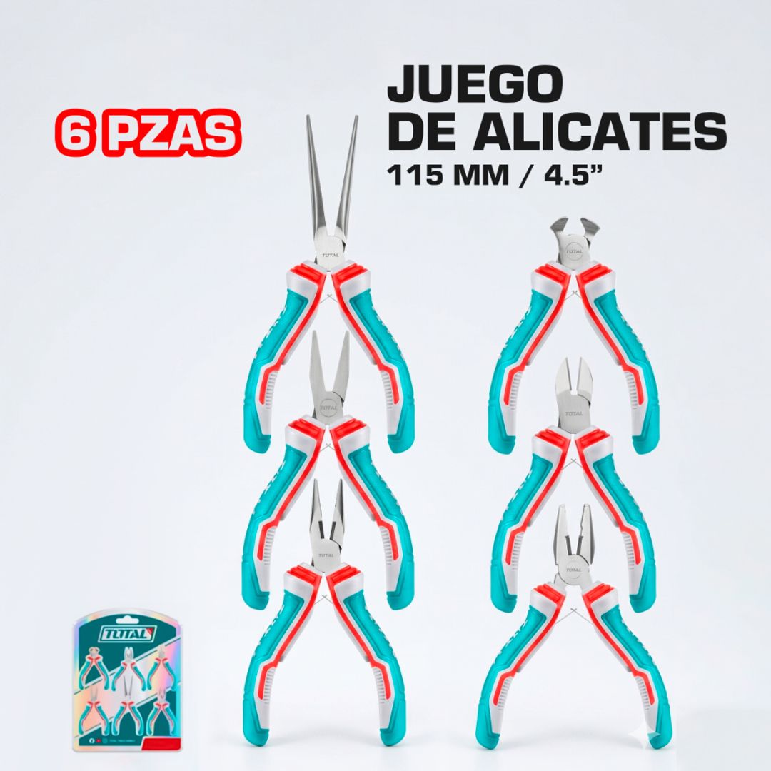 JUEGO DE MINI ALICATES 6 PIEZAS 