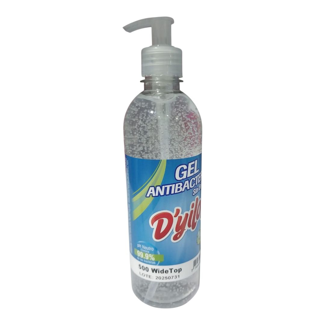  I. GEL ANTIBACTERIAL YILOP X 500 ML + VALVULA CREMERA 