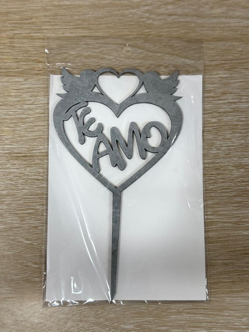 000 TOPPER MEDIANO "TE AMO"