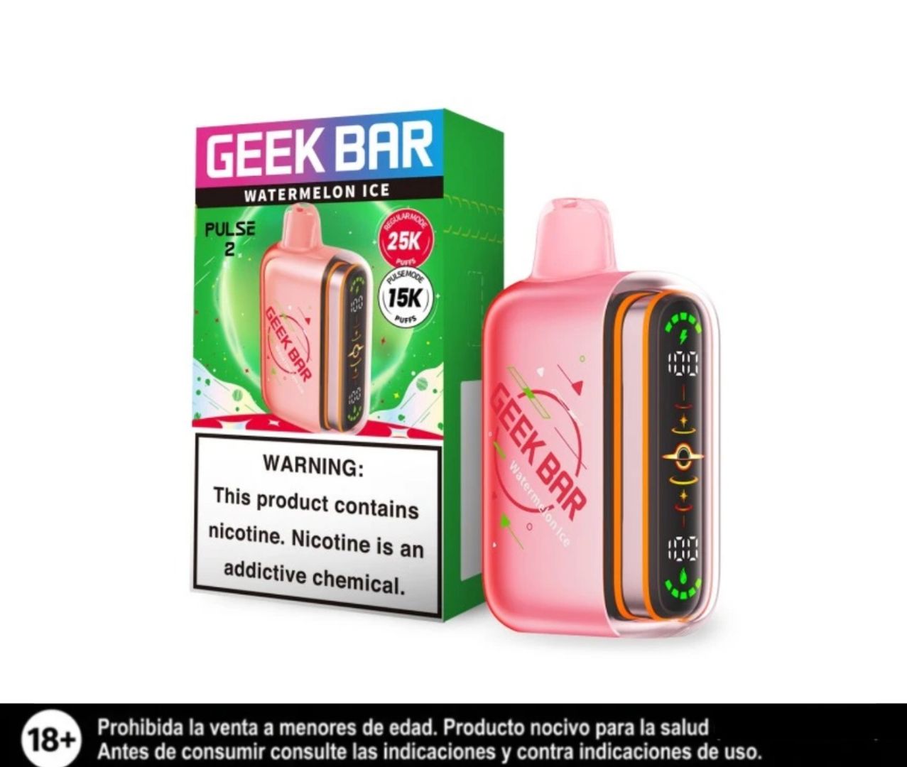 Geek Bar Pulse 2 Watermelon Ice 25.000 Puffs
