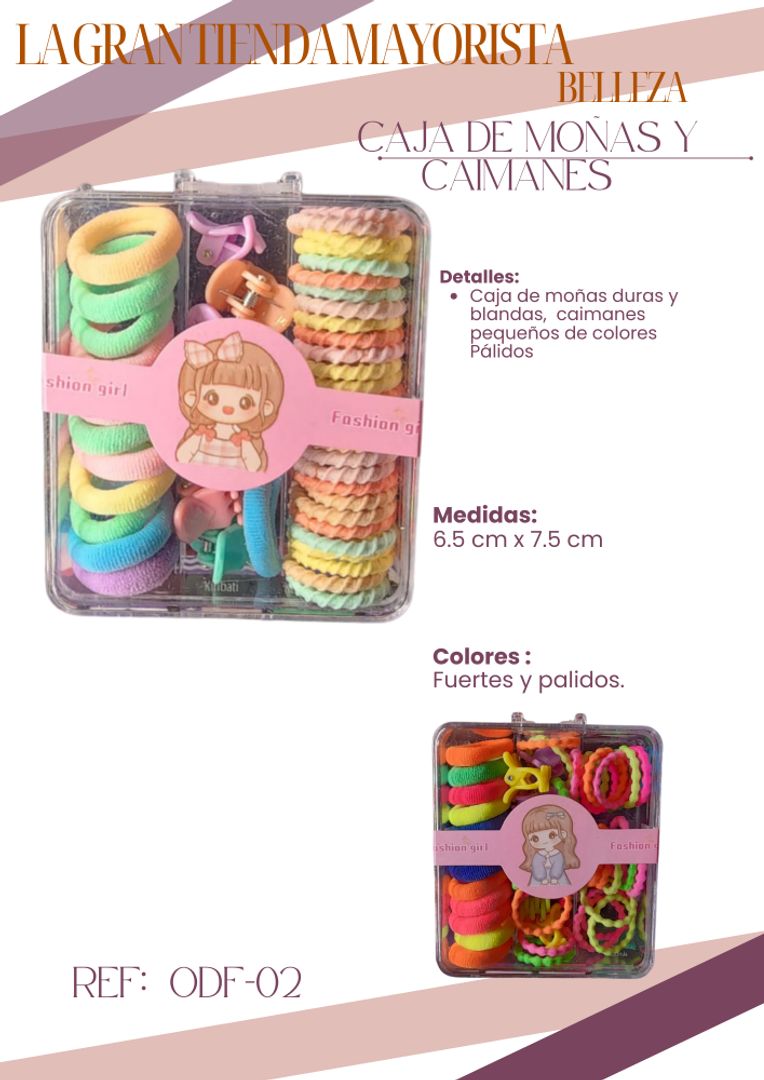 Moñas caimanes y moñas duras ODF-02 X docena 