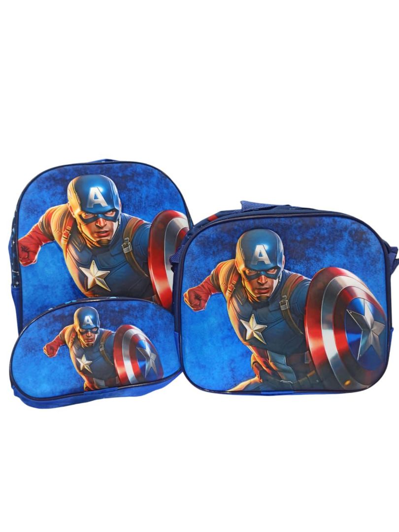 Trio  bolsos capitan america