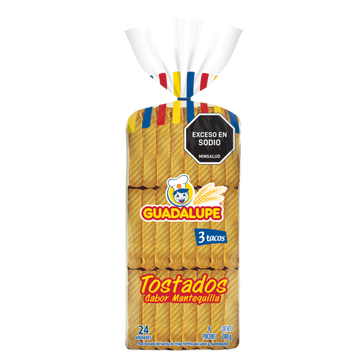 Imagen del producto TOSTADA GUADALUPE*24 MANTEQUILLA