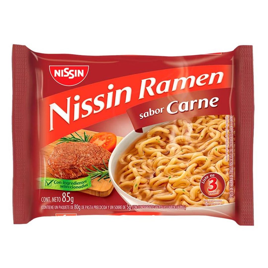 SOPA NISSIN RAMEN CARNE*85G