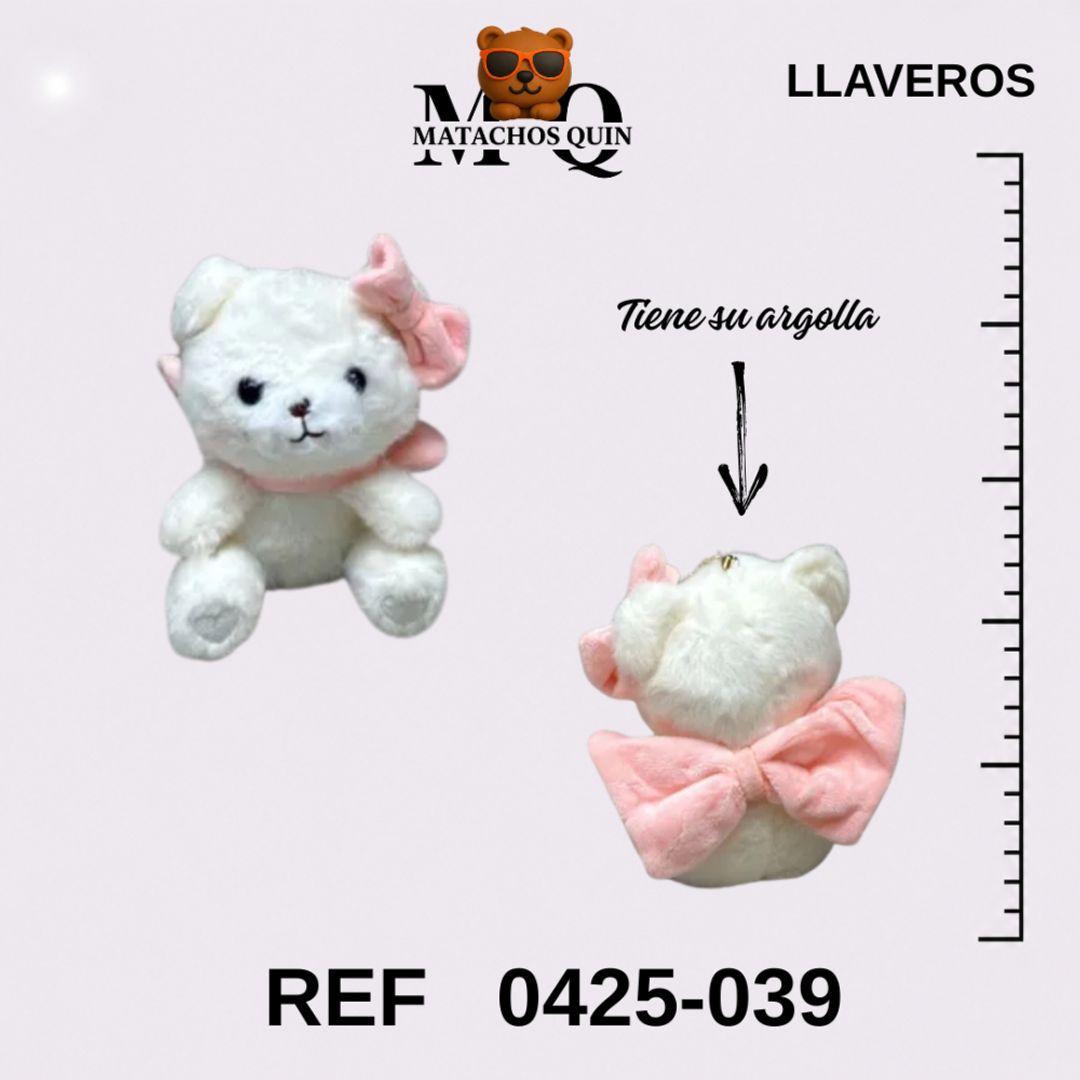 LLAVEROS DE OSITAS CON ACCESORIOS