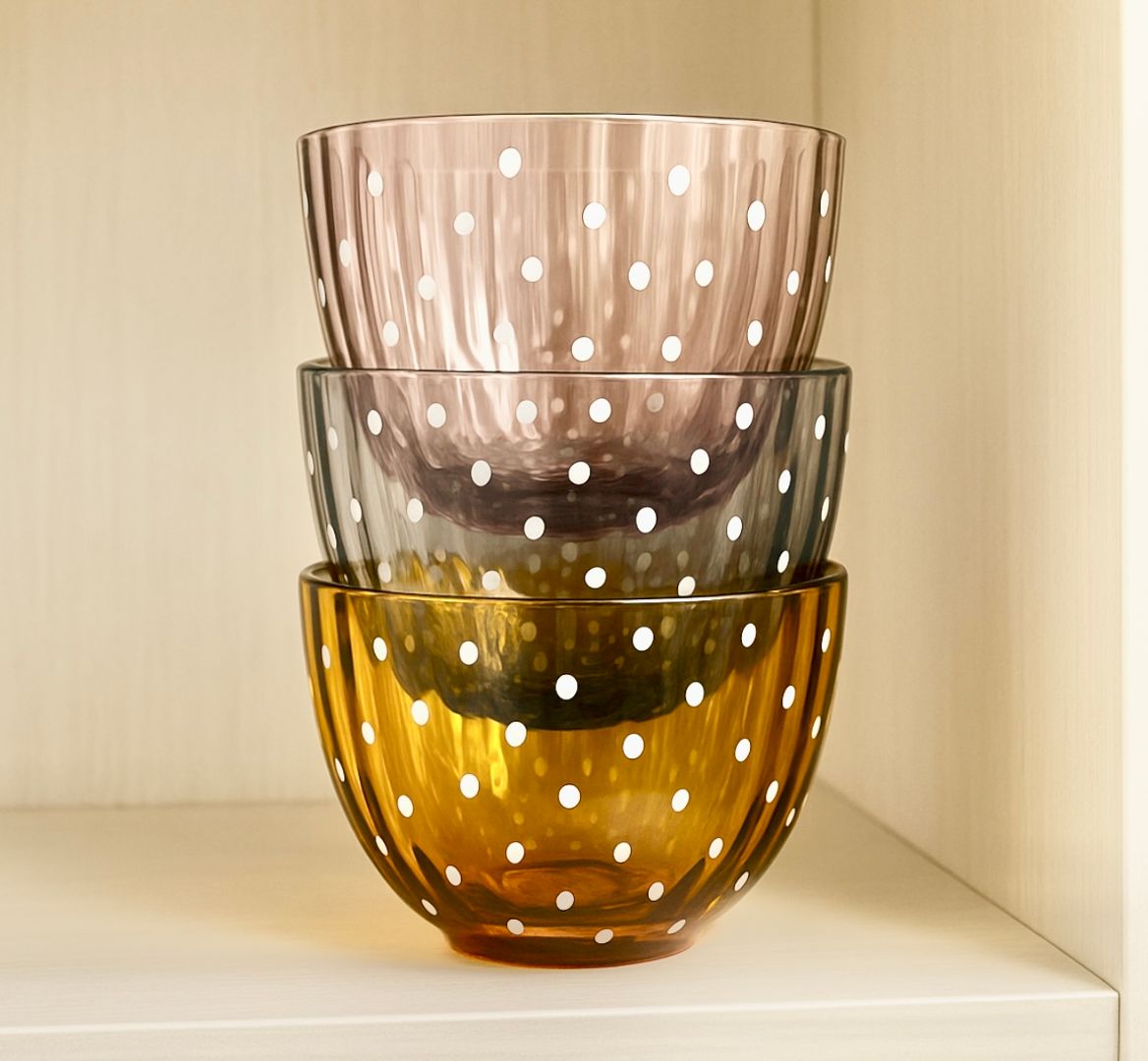 Compotera Vidrio Labrado 