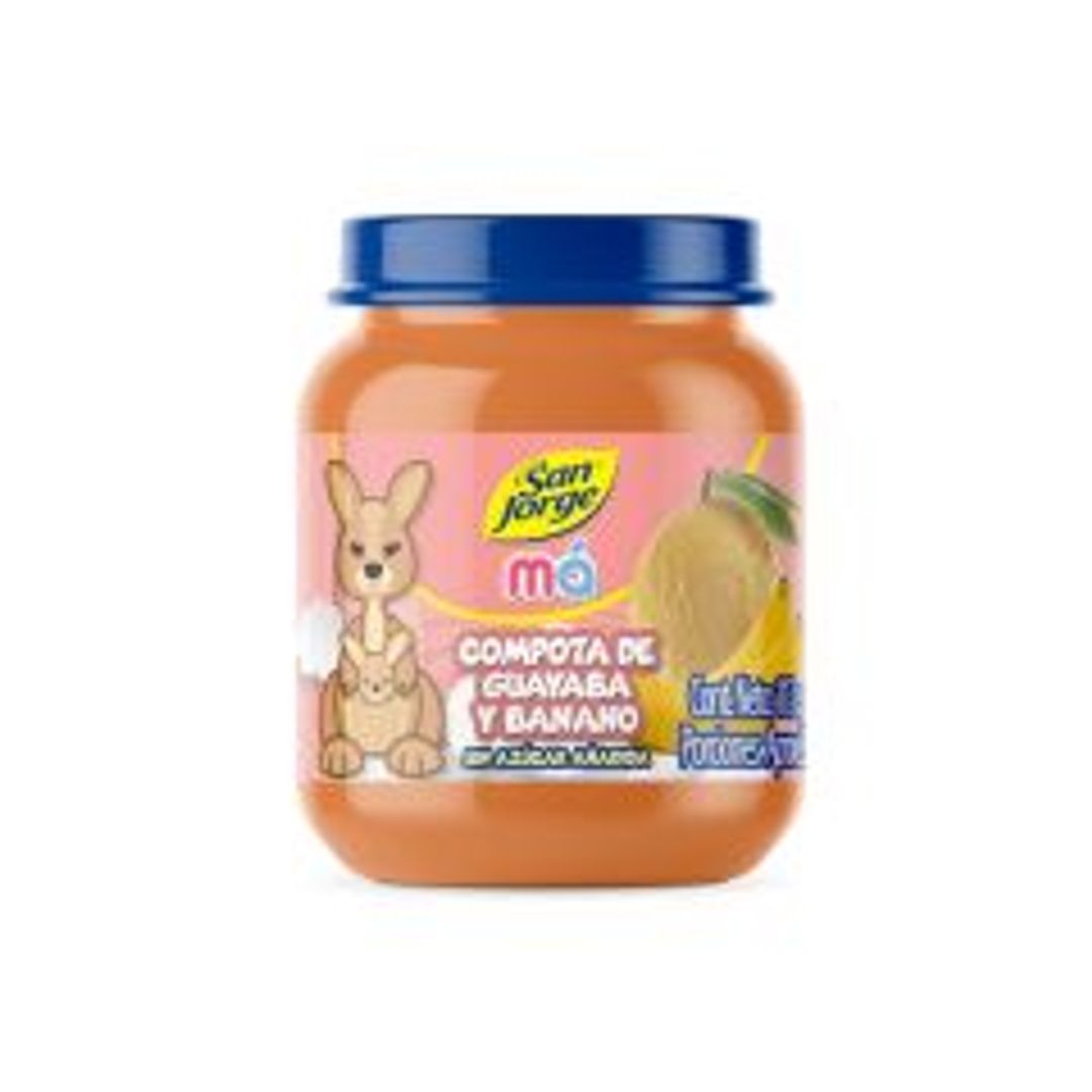 COMPOTA GUAYABA BANANO SAN JORGE*113G