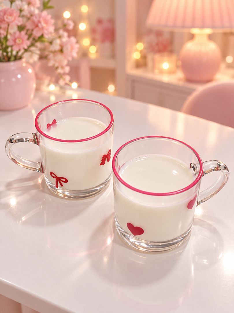 Mug en vidrio figuras 