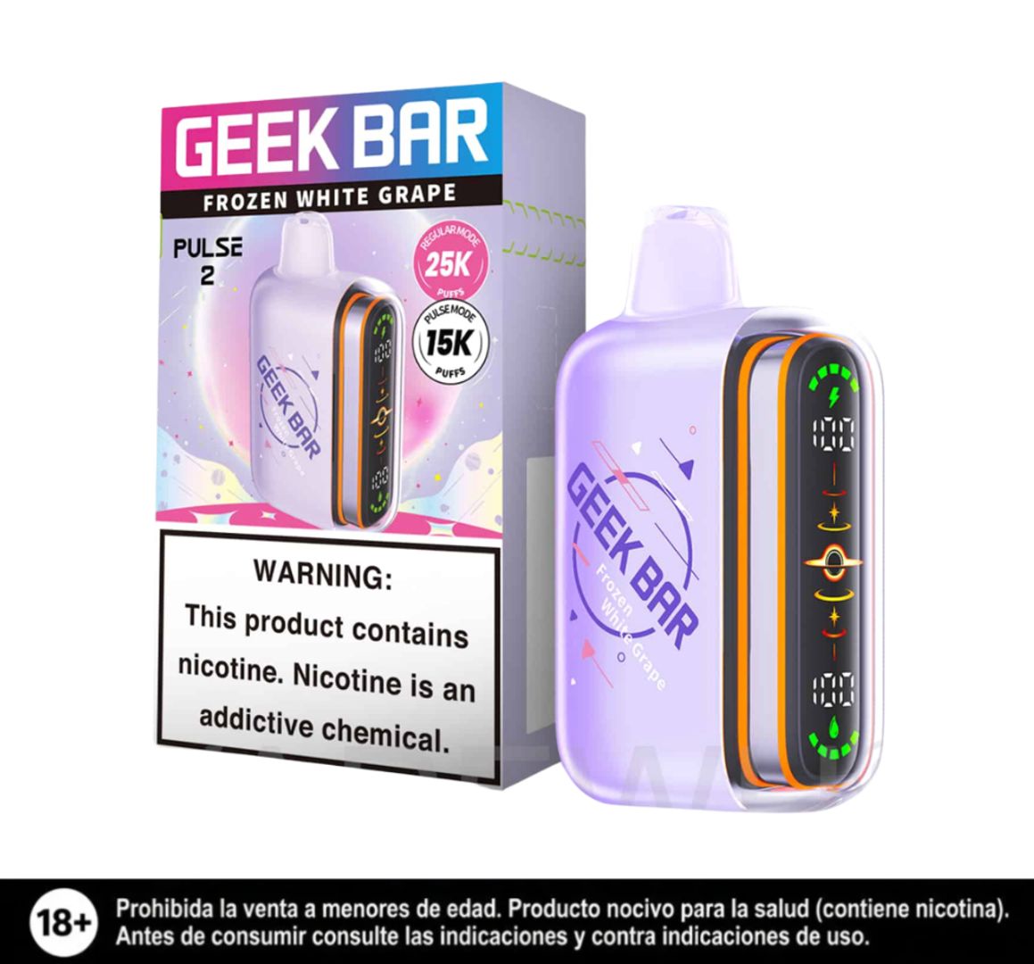 Geek Bar Pulse 2 Frozen White Grape 25.000 Puffs