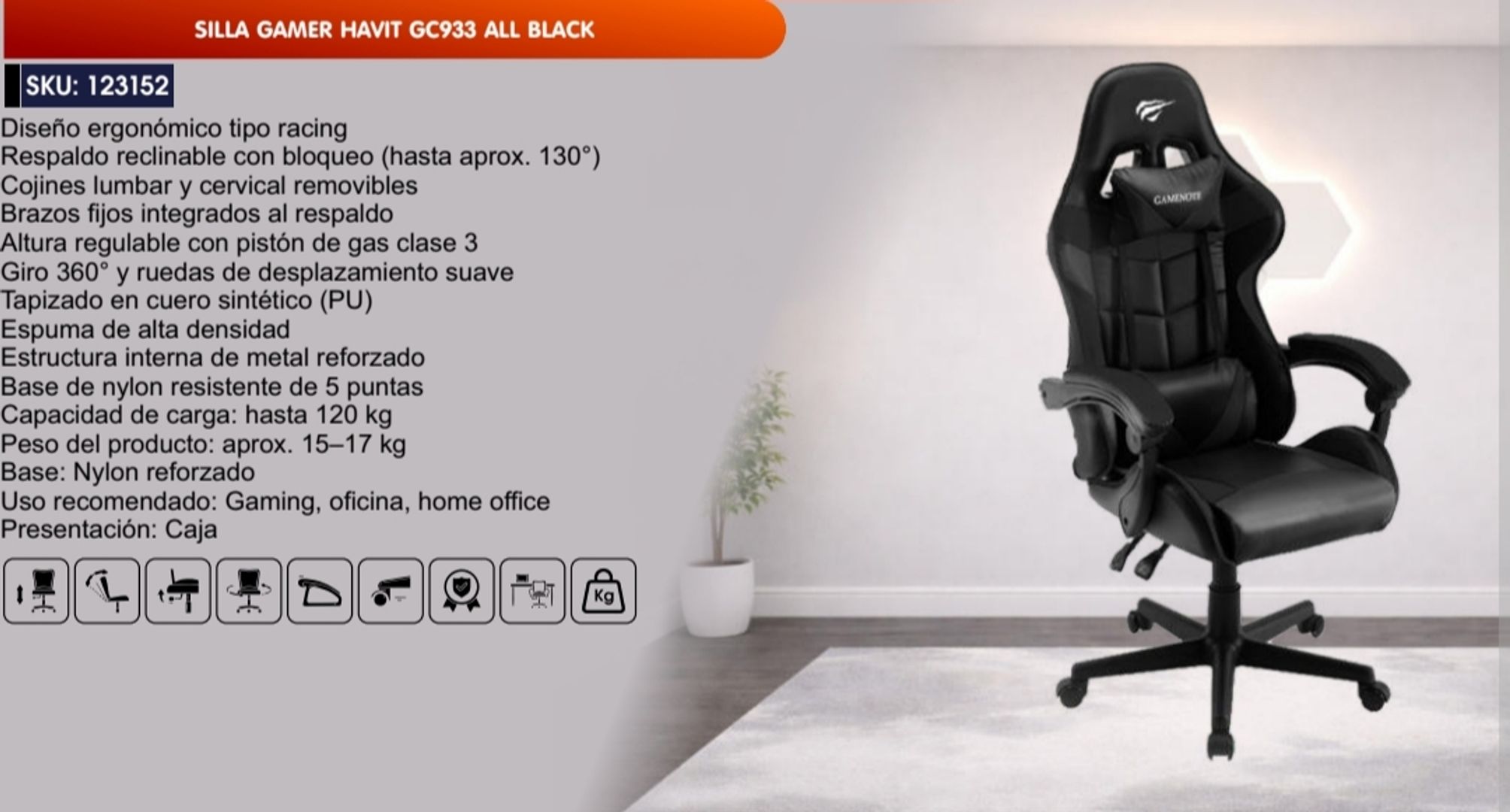 SILLA GAMER HAVIT