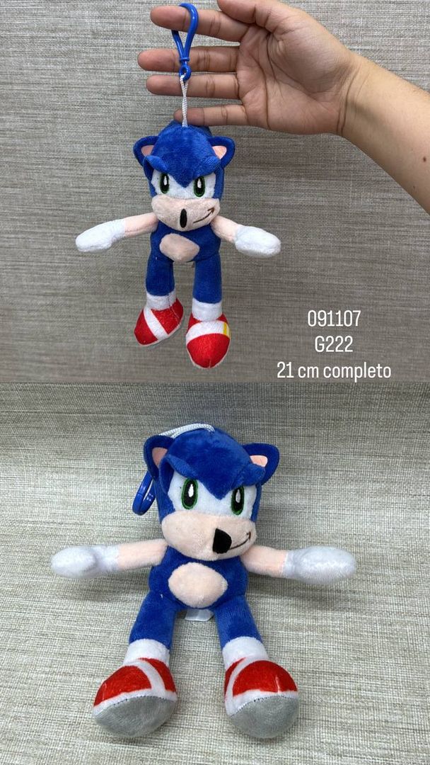 LLAVERO DE FAMILIA DE SONIC 21 CM