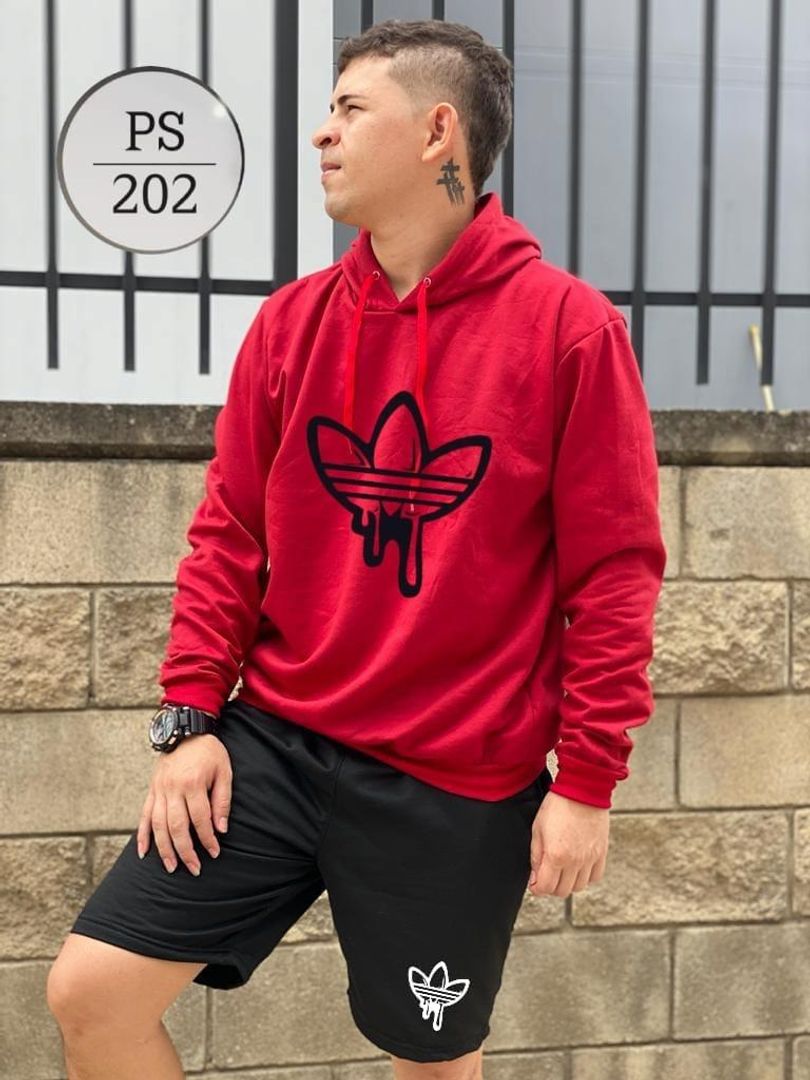 SET DE SHORT + BUSO DE CAPUCHA