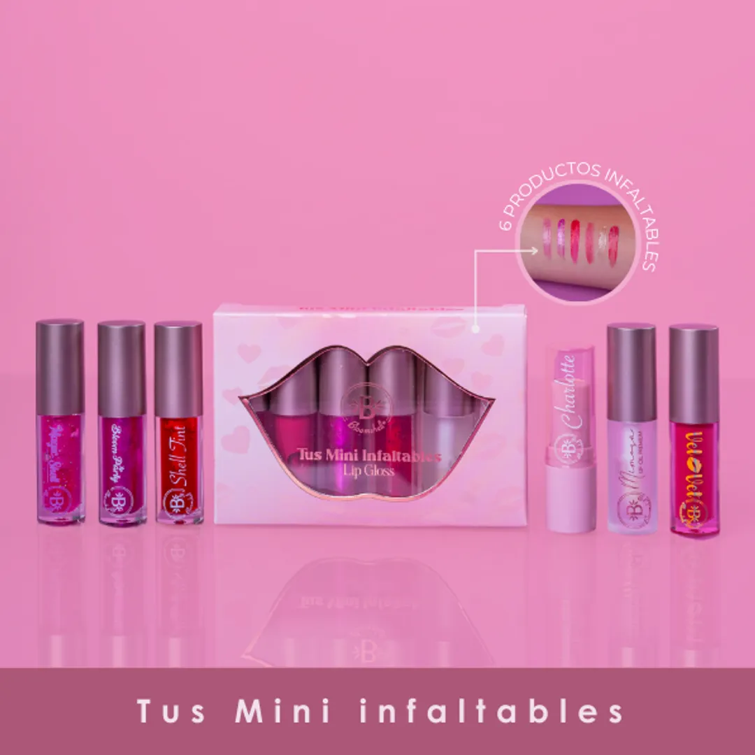 SET x 6 DE MINIS INFALTABLES BLOOMSHELL
