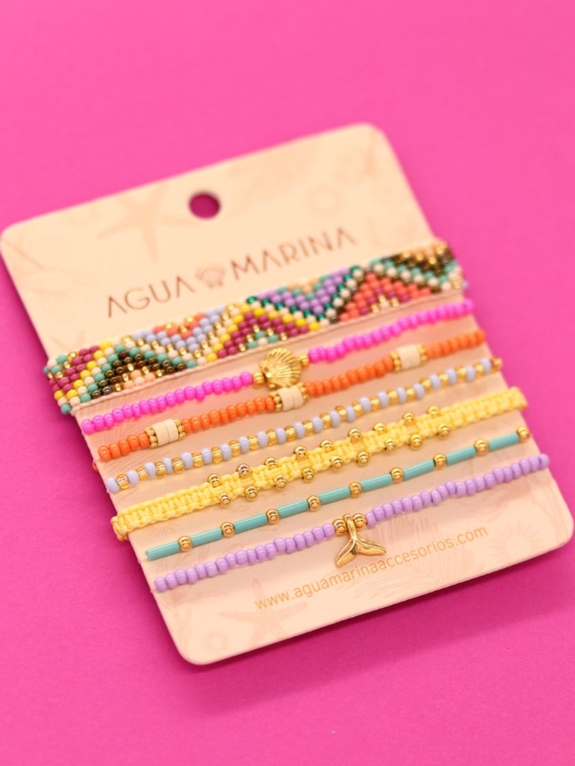 Set Pulsera Happy