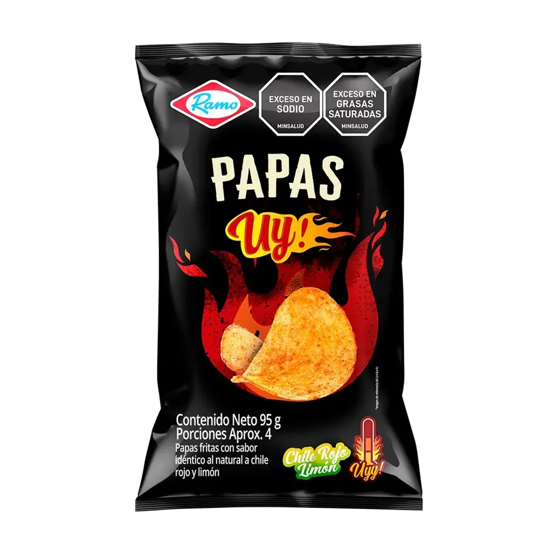 PAPAS CHILE ROJO LIMON RAMO*95G