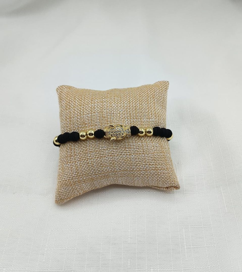 PULSERA ESCARABAJO DORADO