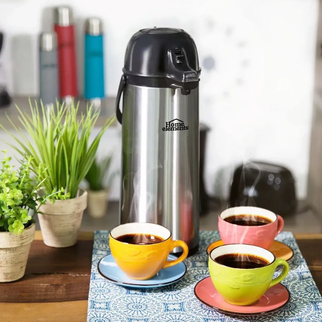 Termo Bomba Para Café Con Dispensador 1.9 Lt Home Elements 