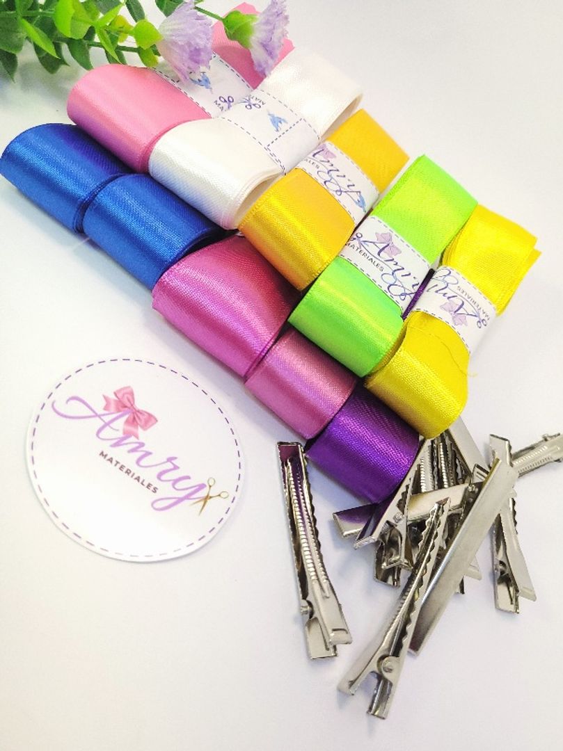 Kit 20mts Satin 2.5cm Surtidas 