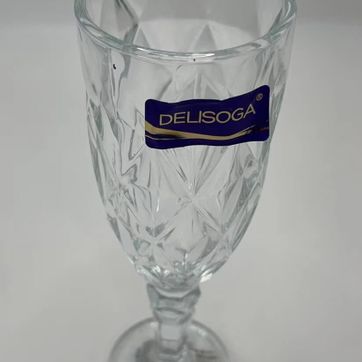 COPA CHAMPAÑA ROMBOS TRANSPARENTE TORNASOL - imagen 1