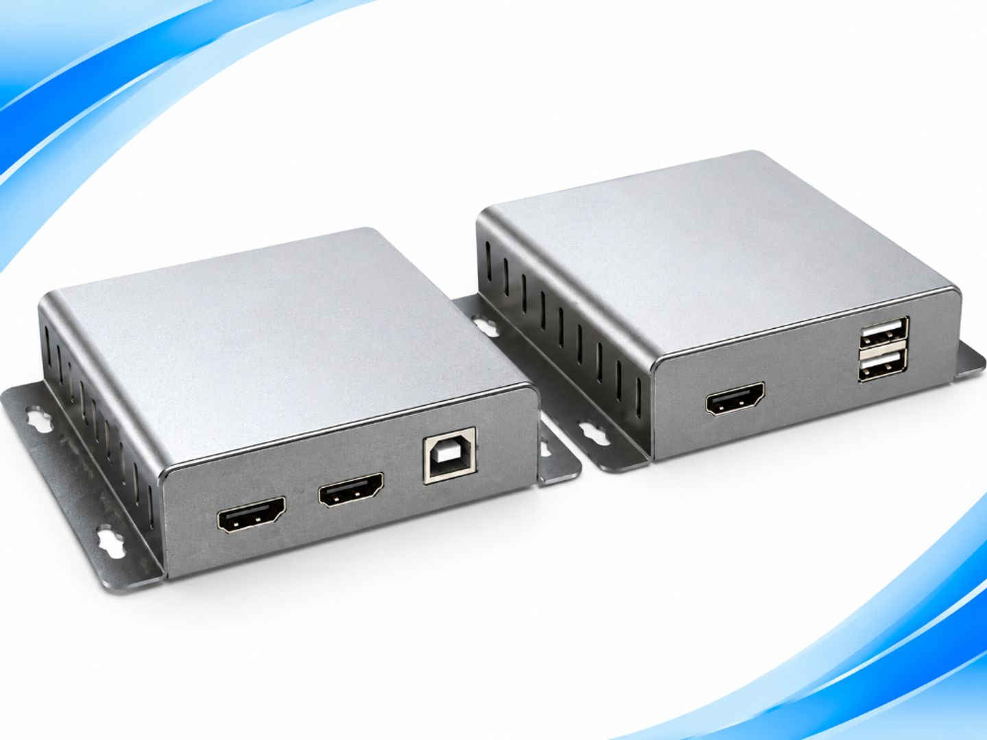 EXTENSOR HDMI POR CABLE USB – TRANSMISOR Y RECEPTOR