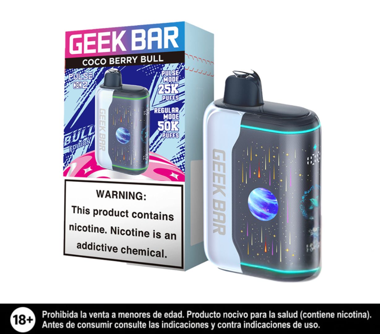 Geek Bar Pulse X2 Coco Berry Bull 50.000 Puffs