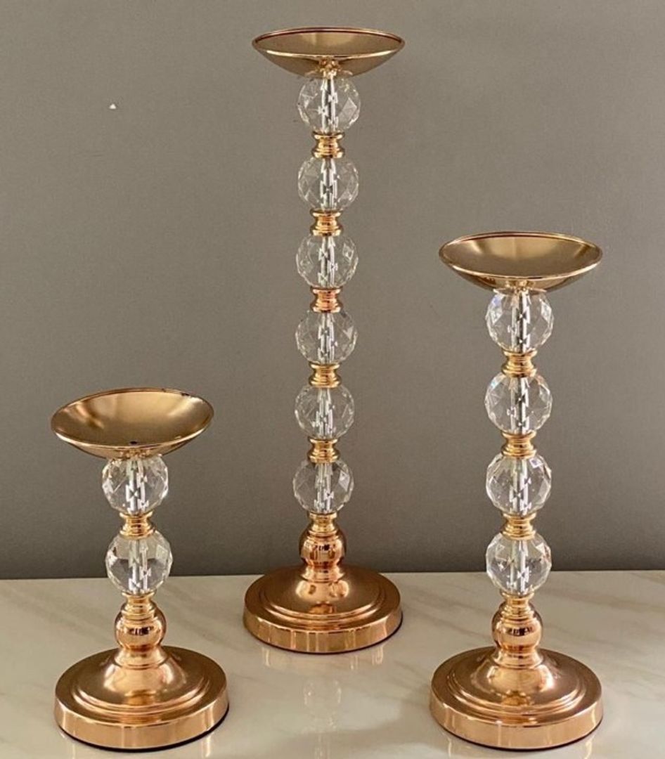 Base Candelabro Dorados