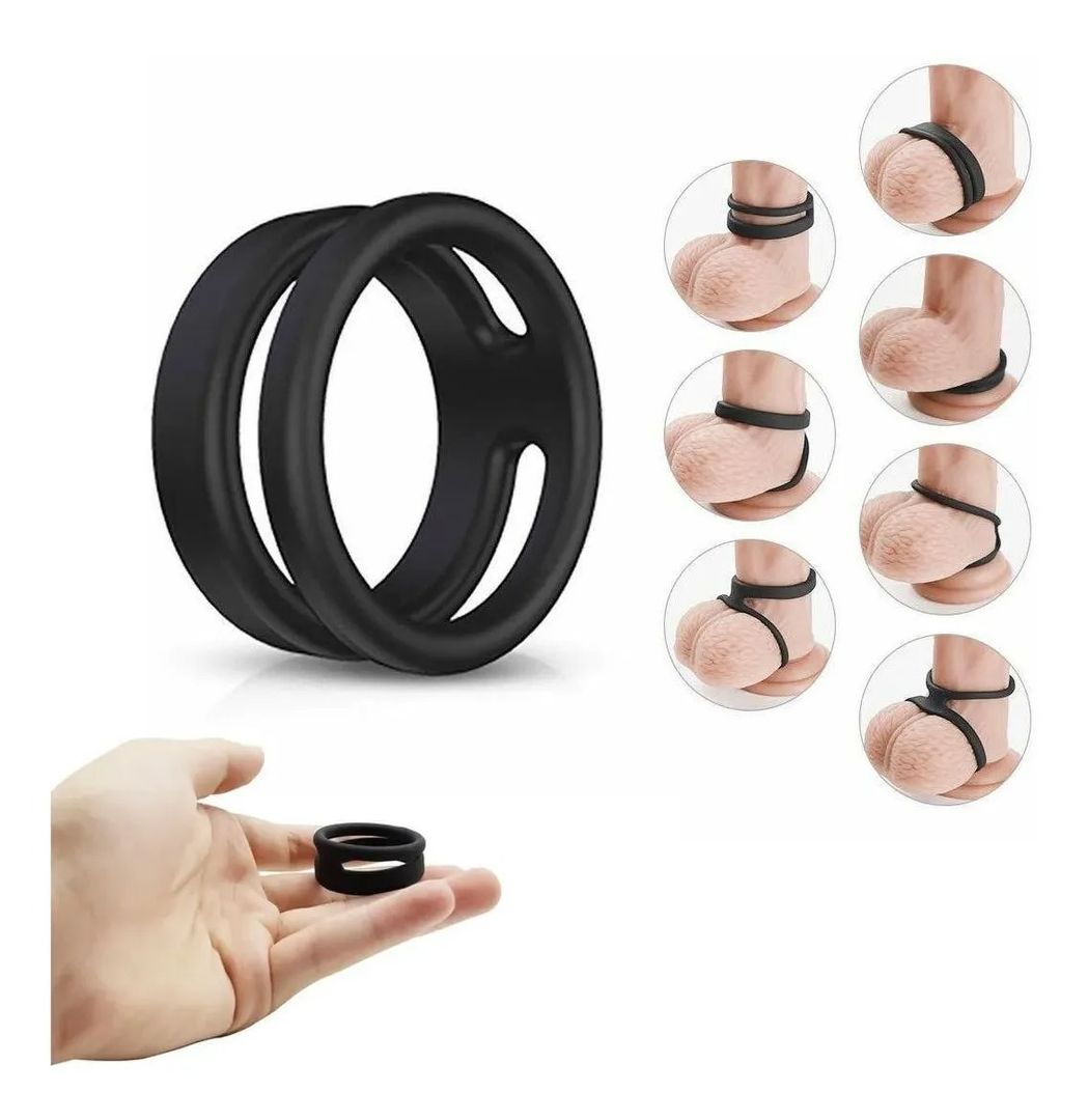 ANILLO DE PENE DOBLE SILICONADO ELÁSTICO