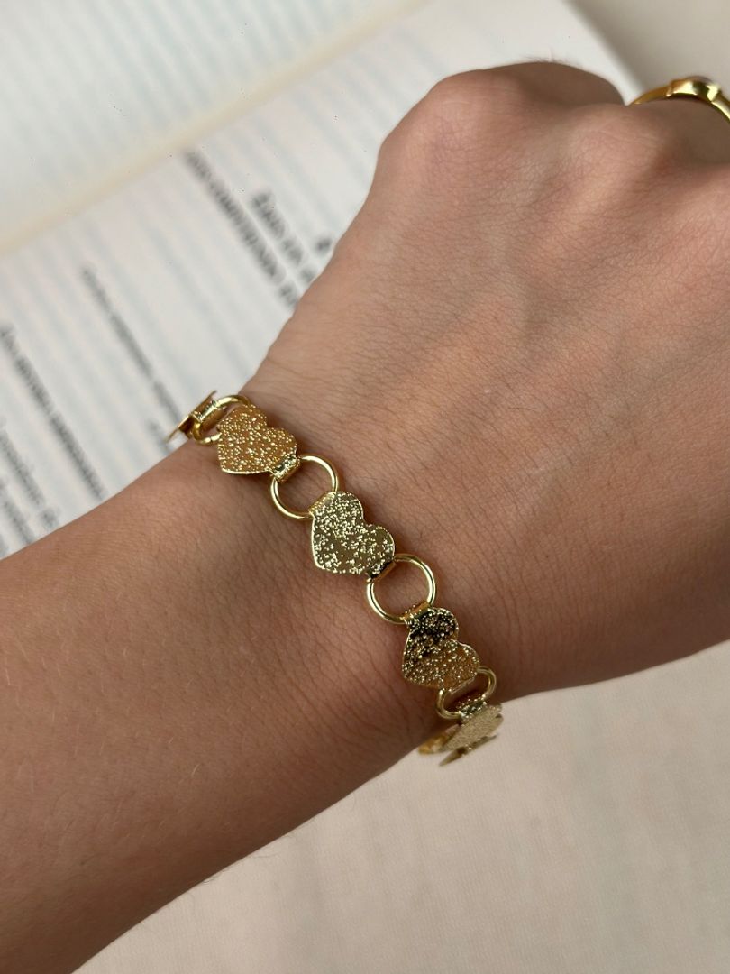 Pulsera corazón destellos 