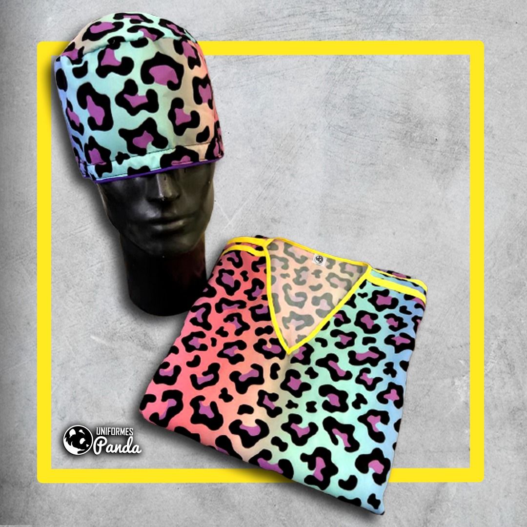  Uniforme Antifluido Estampado Completo 