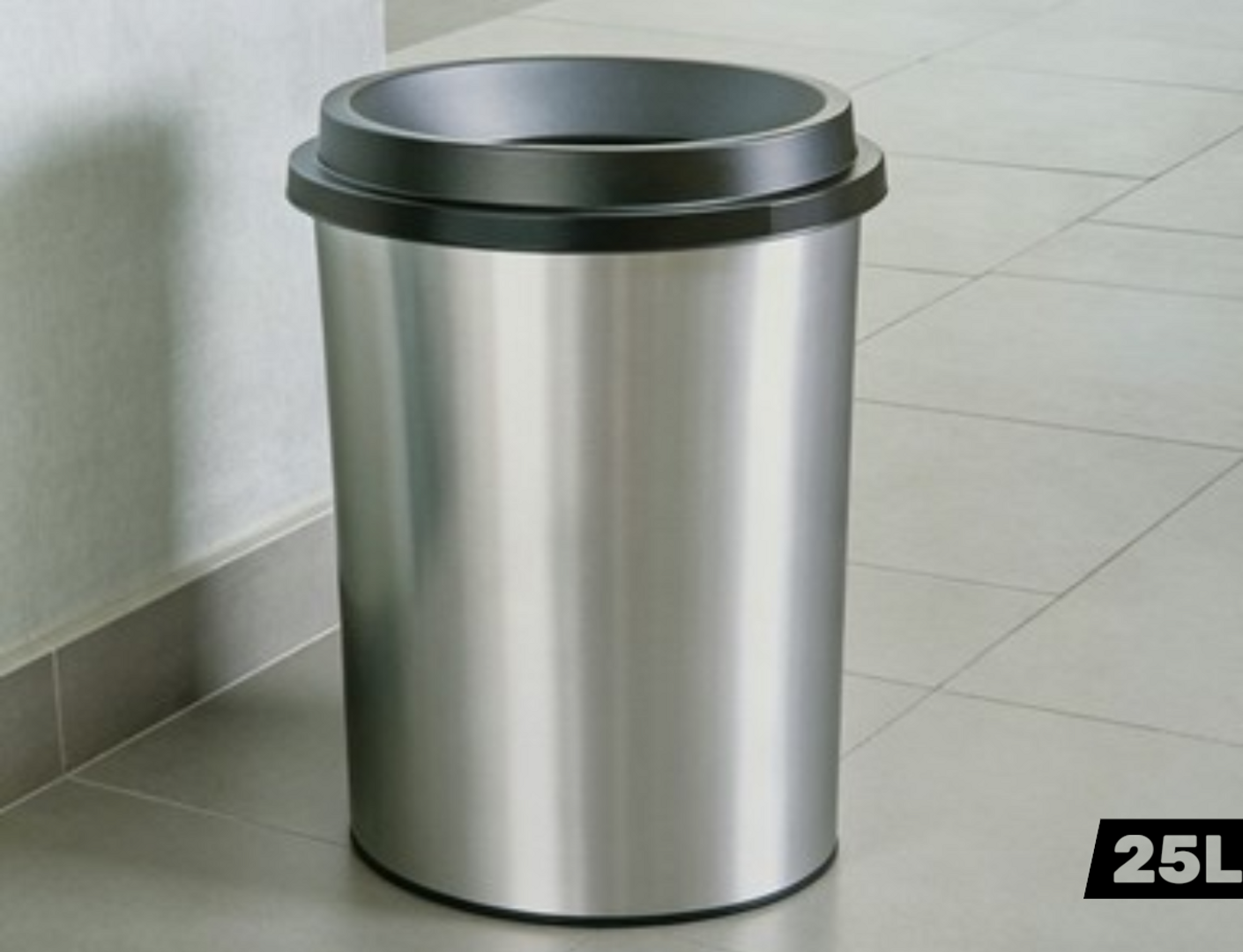 PAPELERA 25L EVO METALIZADA-RIMAX
