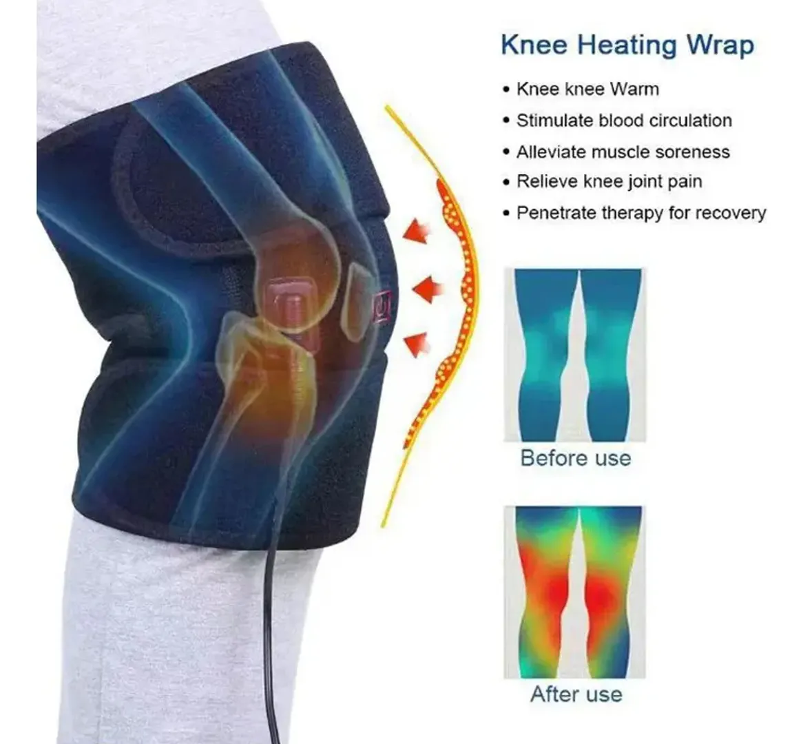 RODILLERA TERMICA TERAPIA CALOR KNEE PAD