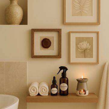 Cuadro Piedra Ágata y Lino  - imagen 2