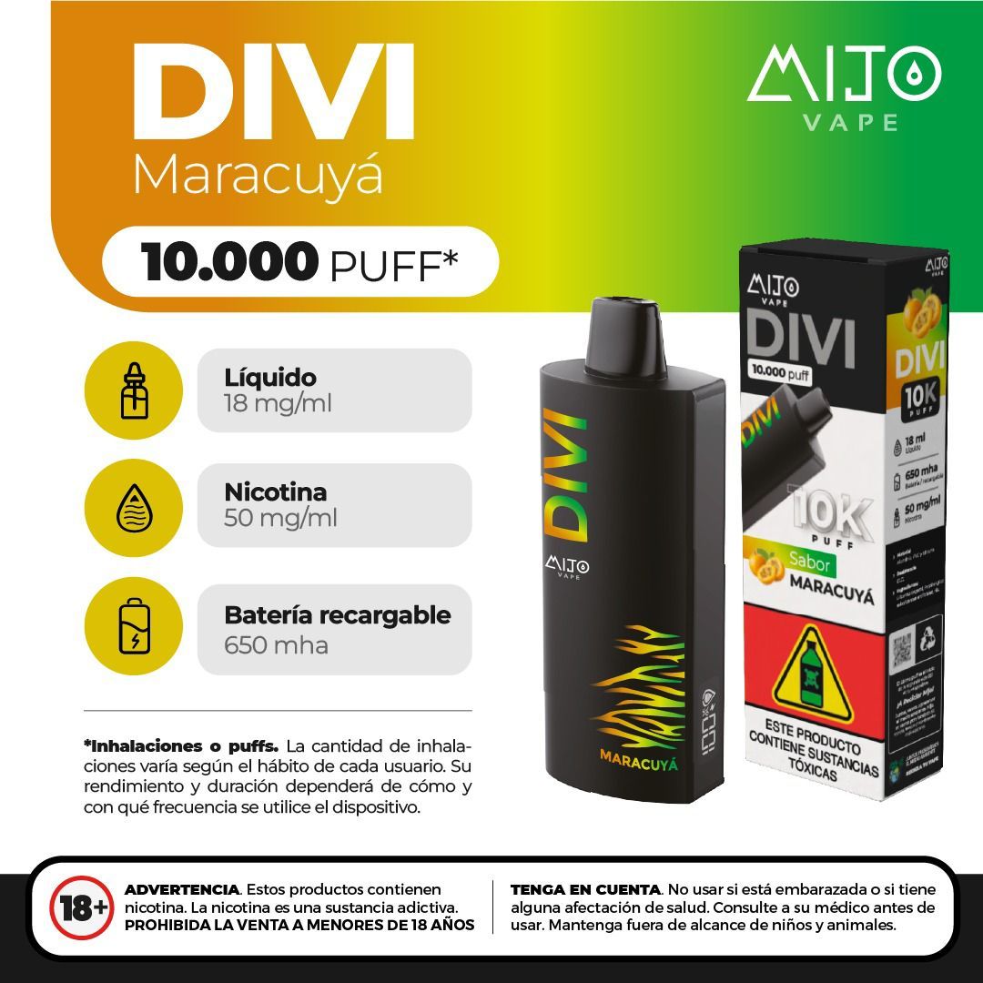 Mijo Divi Maracuya 10.000 Puffs