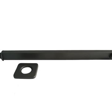 Imagen del producto TUBO DUCHA CUADRADO NEGRO