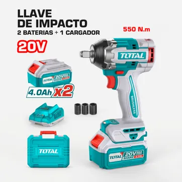 Imagen del producto LLAVE DE IMPACTO INALAMBRICO 20V 550NM 1/2"