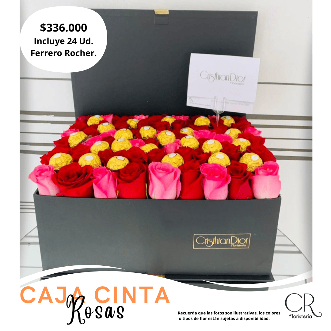 Caja Cinta Deluxe de Rosas