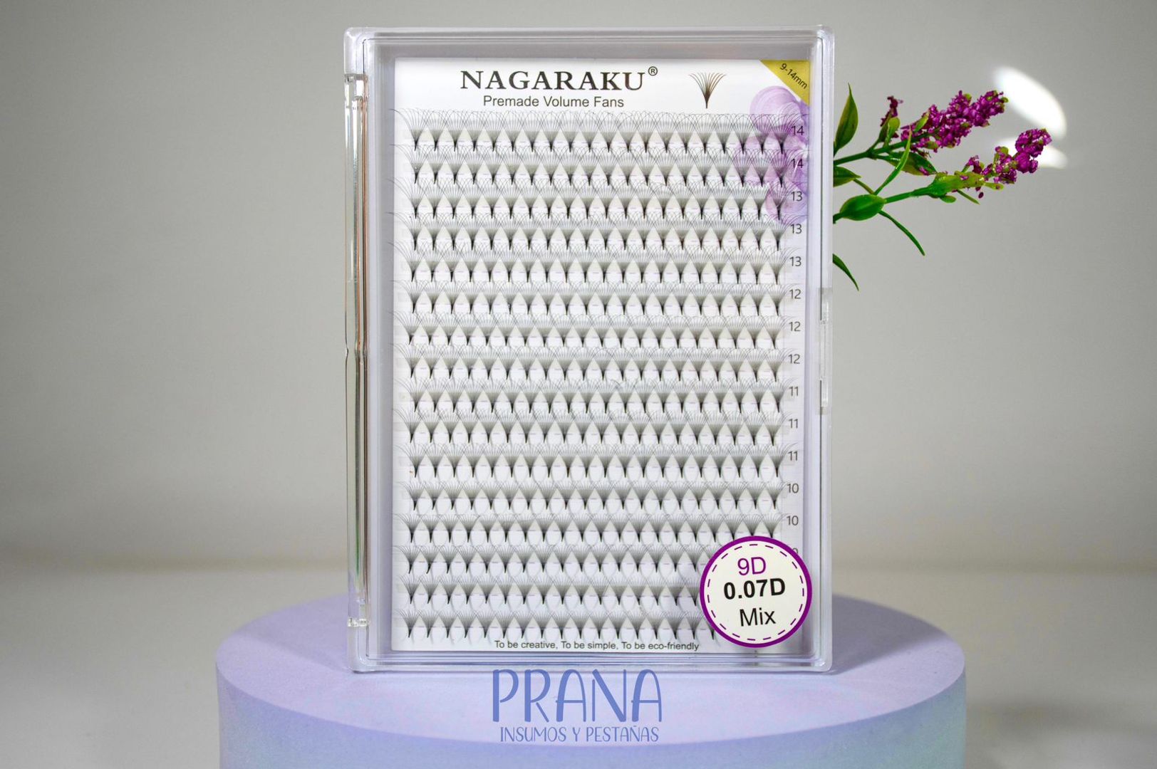 Pestañas en abanico pre-armado