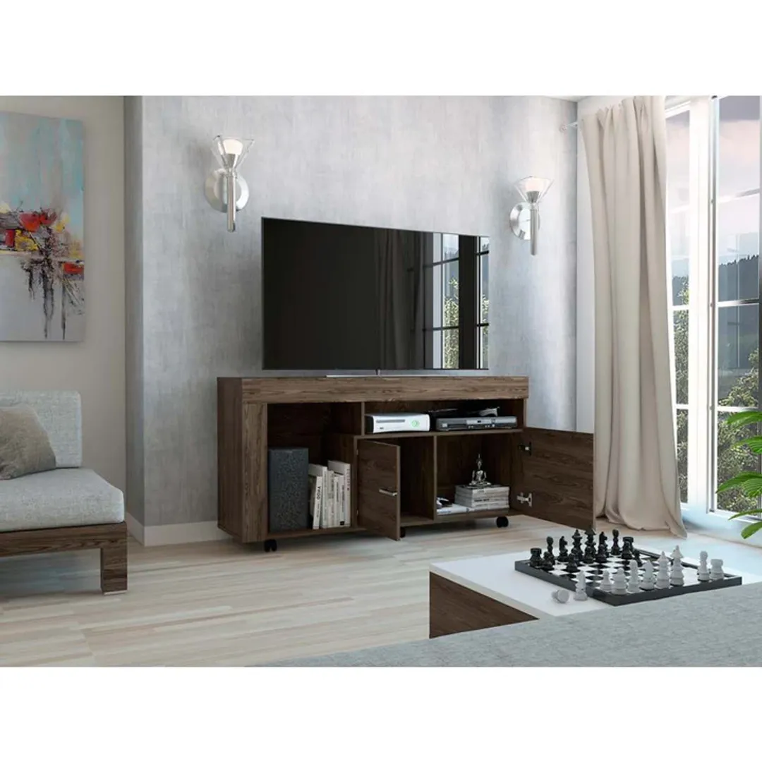 RACK TV TOLON 70X136X38 COÑAC 2 PTS