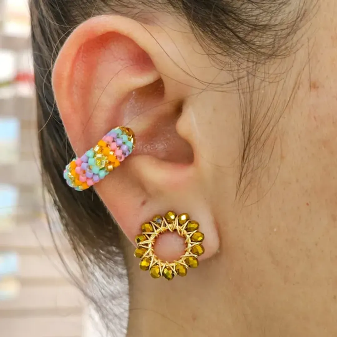 ear cuff confite pastel