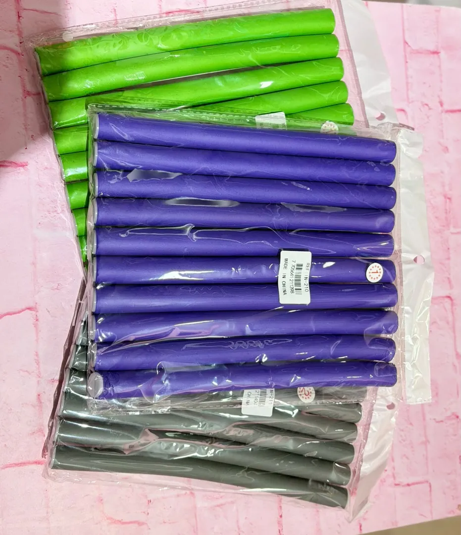 Chumis largos para el cabello x 10