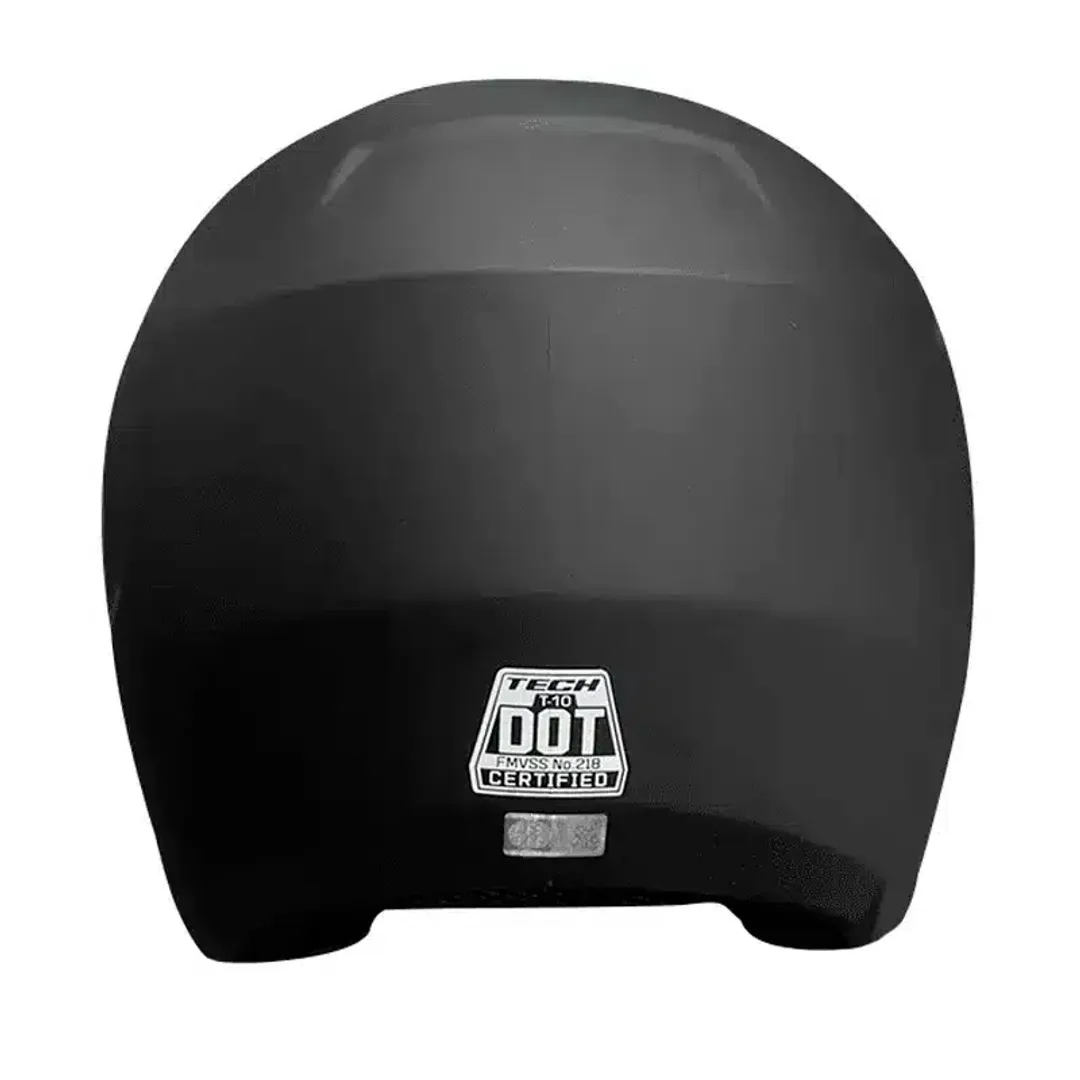 CASCO ABIERTO TECH T10 - NEGRO MATE