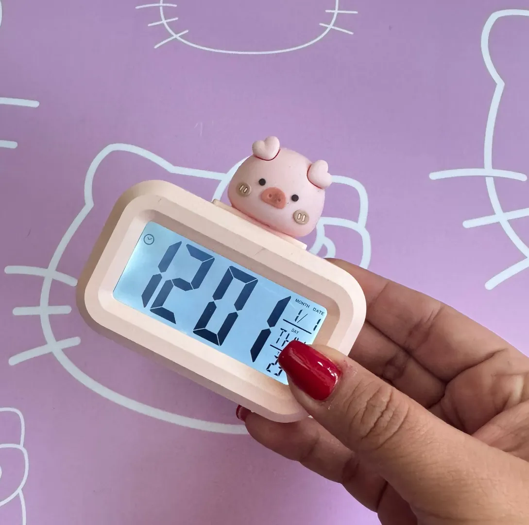 Reloj despertador led