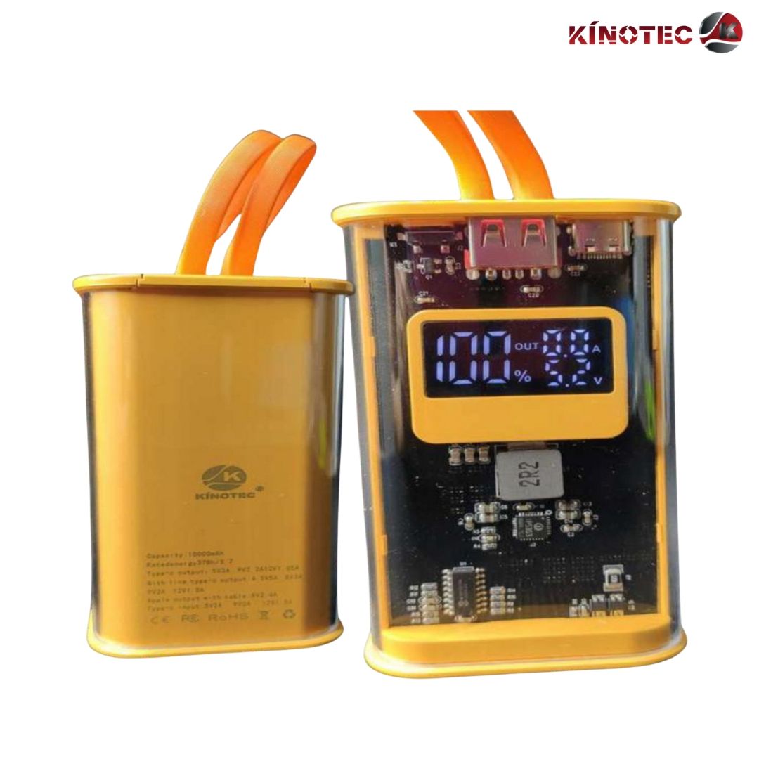 Power Bank Transparente – 10,000 mAh 