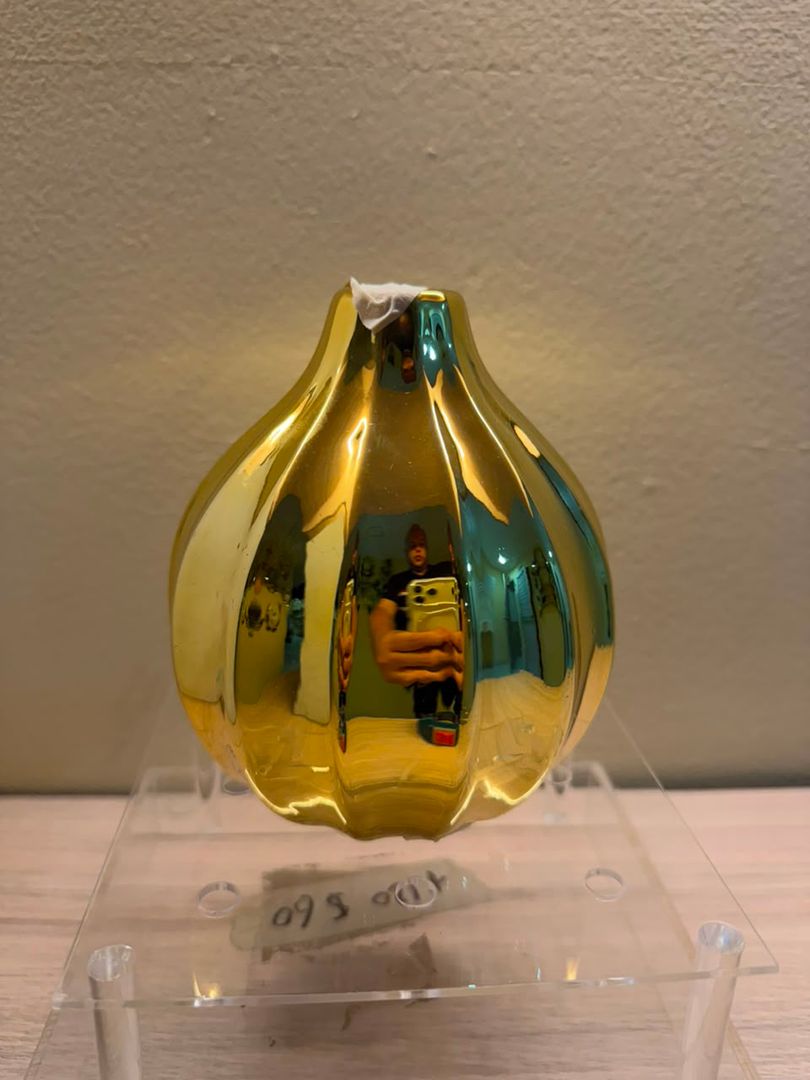 BASE MINI JARRON CROMADO DORADO