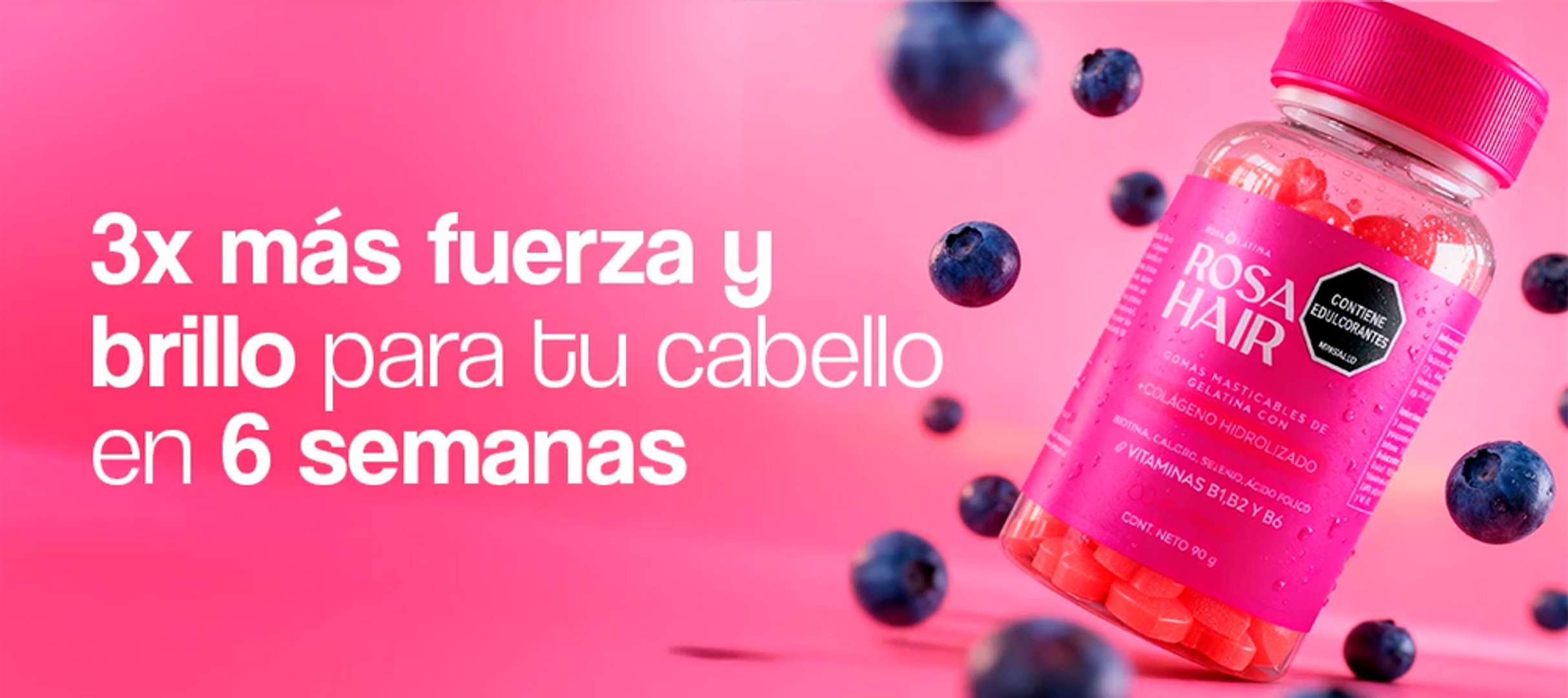 Rosa hair latina gomitas