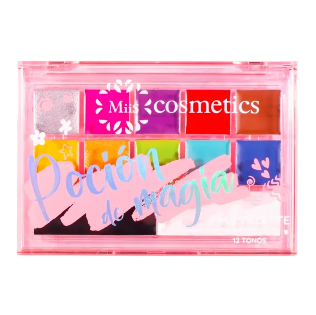 PALETA DE SOMBRAS POCION DE MAGIA 12 TONOS MIIS COSMETICS