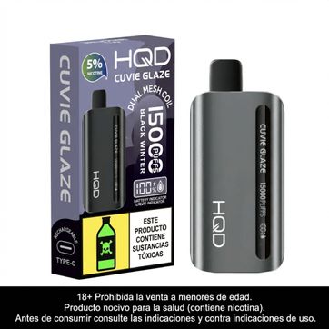 Imagen del producto HQD Glaze Black Winter 15.000 Puffs