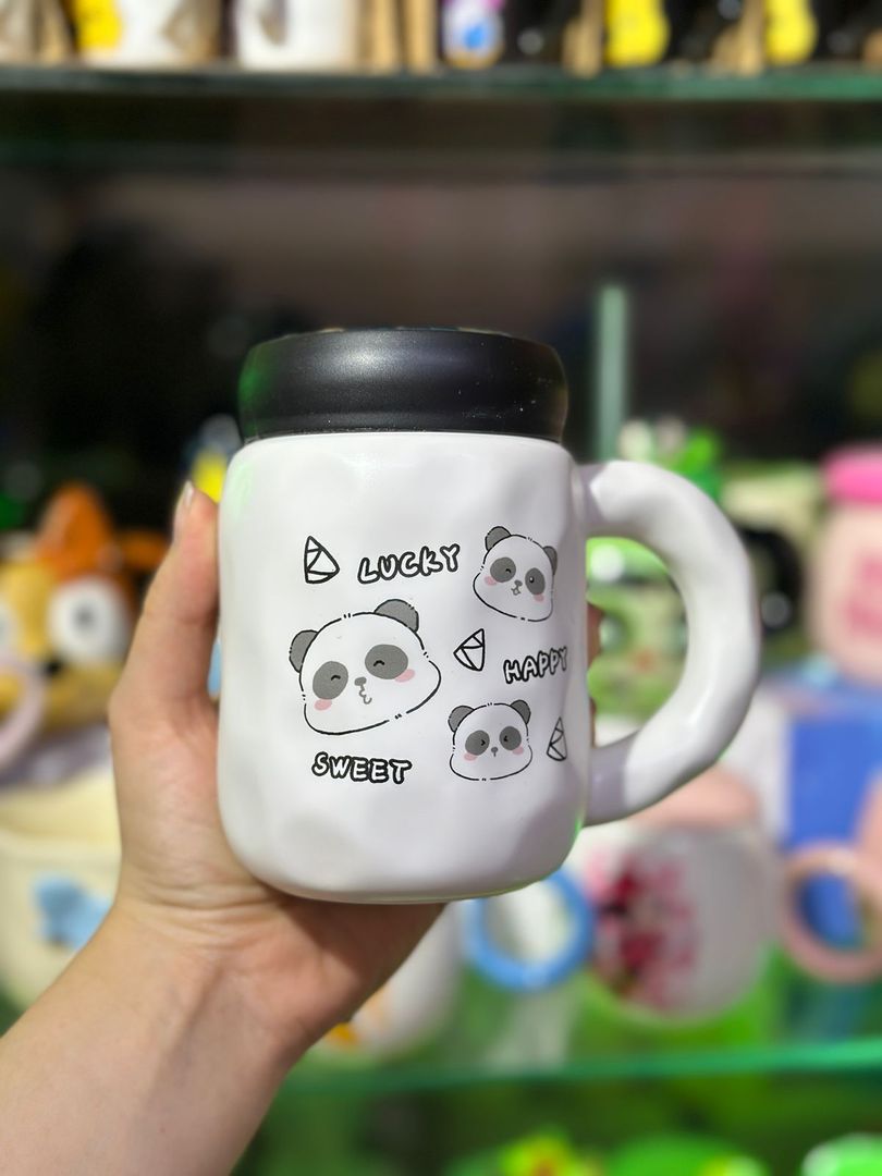 MUG TAPA ESPEJO PANDA